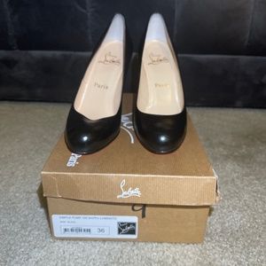 Christian louboutin simple pump 100 Nappa laminato